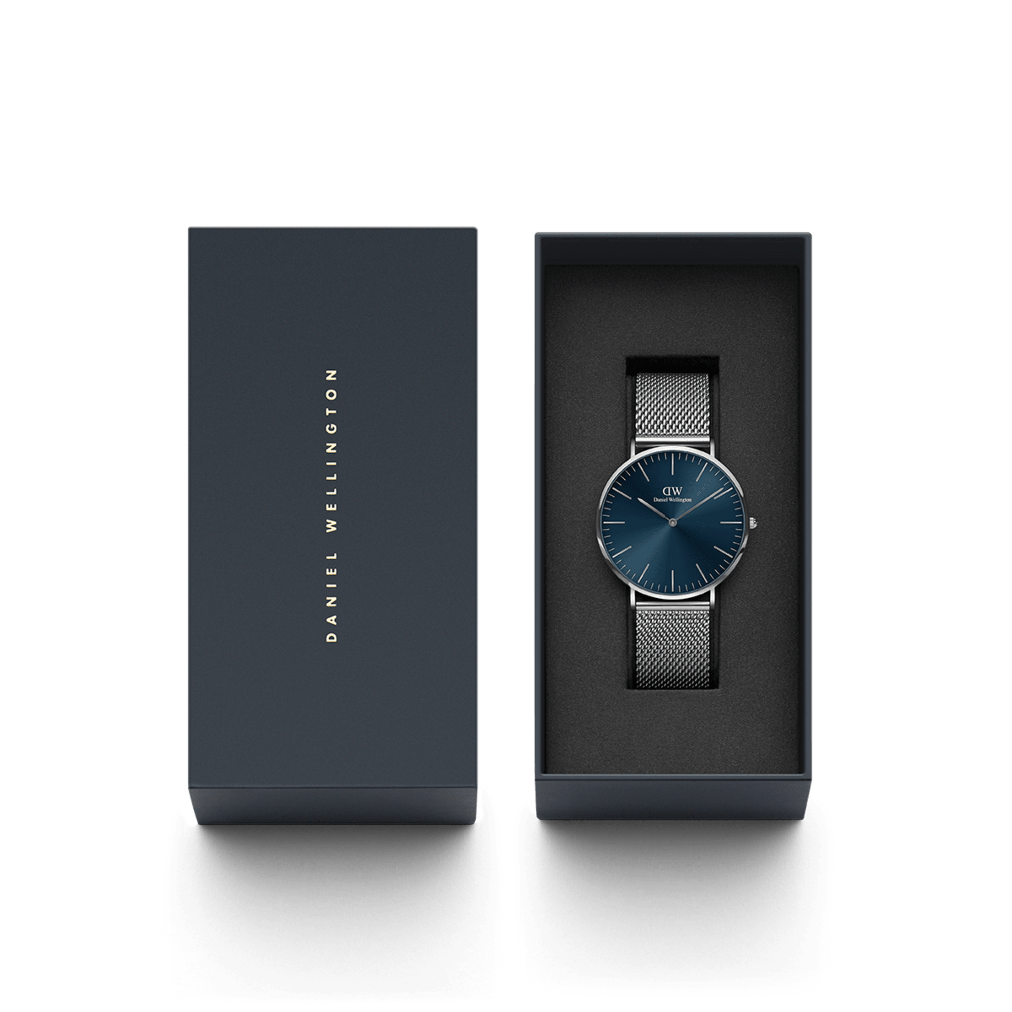 DW Classic Mesh Arctic Silver Watch